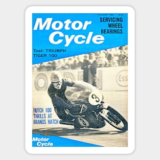 Vintage Motorcycle Magazine cover Sticker